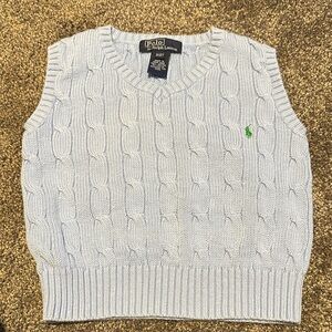 Light Blue Polo Sweater Vest 2T